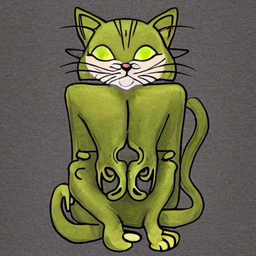 Prompt: Cat Cthulhu