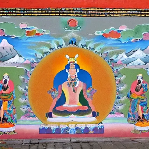 Image similar to tibetan mural