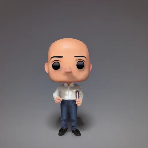 Image similar to “ very very intricate photorealistic photo of a jeff bezos funko pop, detailed studio lighting, award - winning crisp details ”