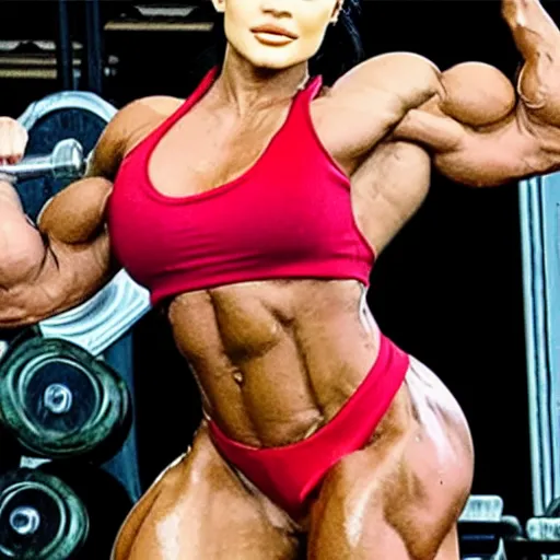 Image similar to kylie jenner as a female bodybuilder