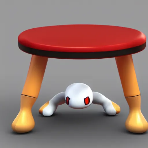 a pokemon that resembles a table. cartoon., Stable Diffusion