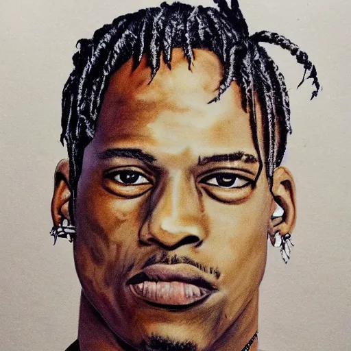 Prompt: travis scott made by Brittany Myers,