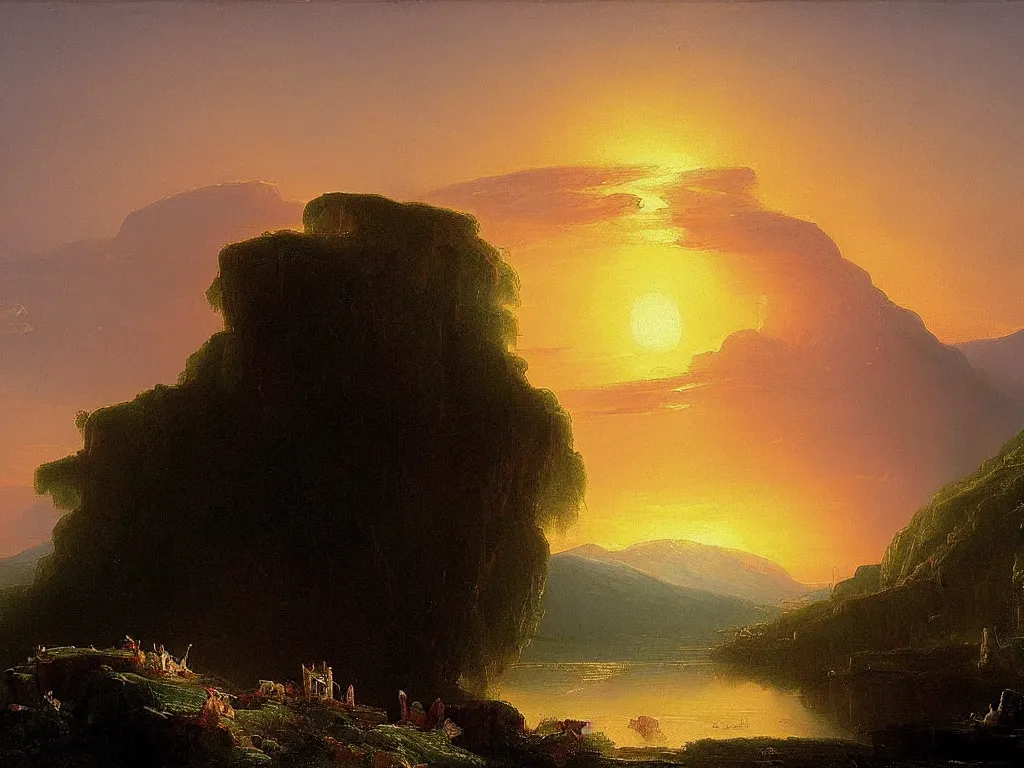 Image similar to 🌅 by thomas cole