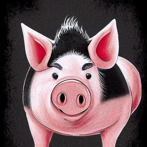 Image similar to manga pig