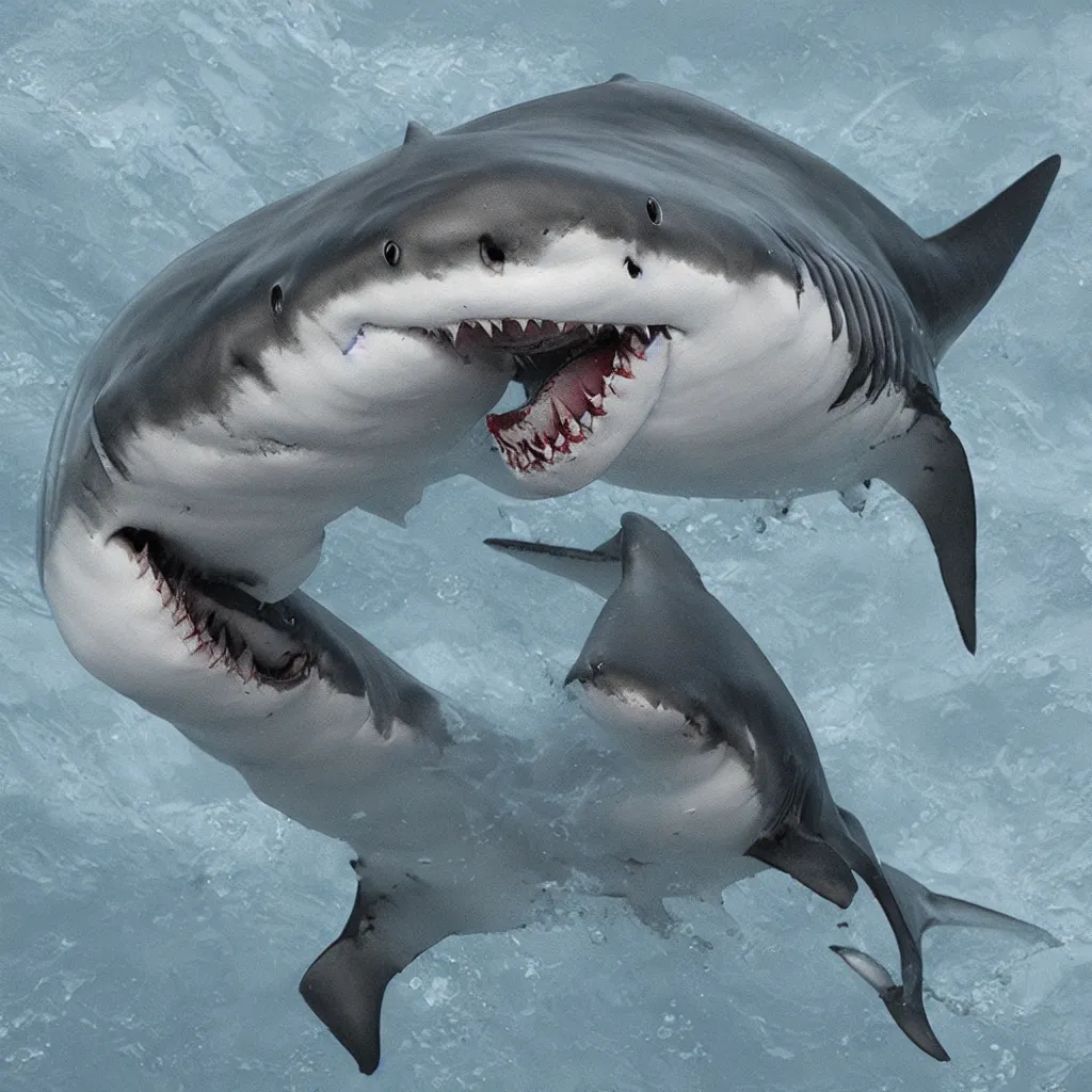 Image similar to killer shark, hyper realistic, sharp focus