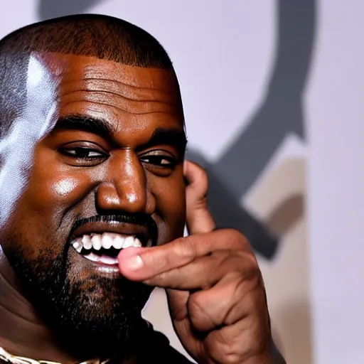 Prompt: kanye west screaming in his headphone mic in genuine anger because he lost his call of duty game