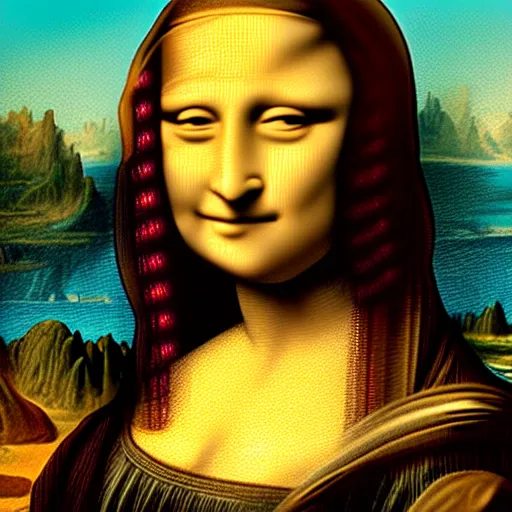 Prompt: mona lisa with the highway blues, in the style of bob dylan and johnny cash, 4 k, intricate, detailed