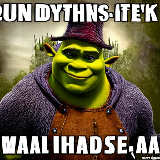 funny shrek, memes, Stable Diffusion