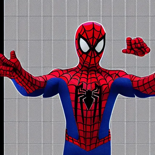 Image similar to Spiderman created by Tesla company