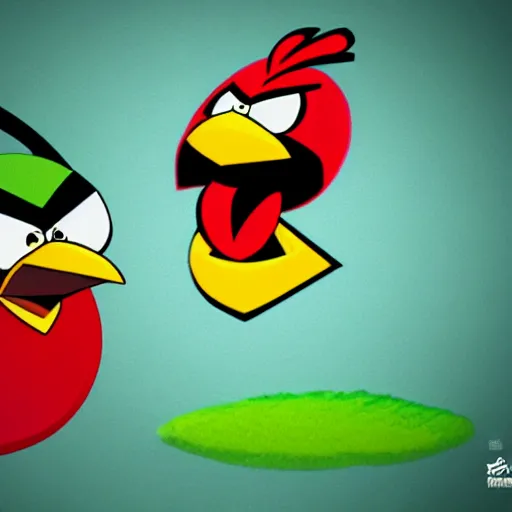 Prompt: an extremely angry bird