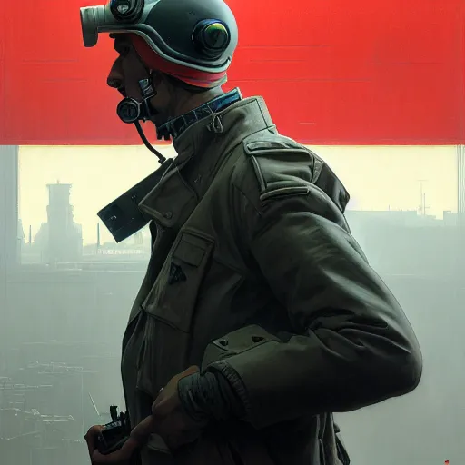 Prompt: socialist realism propaganda poster portrait of a cyberpunk medic, socialist realism, highly detailed, intricate, digital painting, artstation, sharp focus, illustration, art by jakub rozalski, greg rutkowski, artgerm, tan zi and ayanamikodon and alphonse mucha and wlop