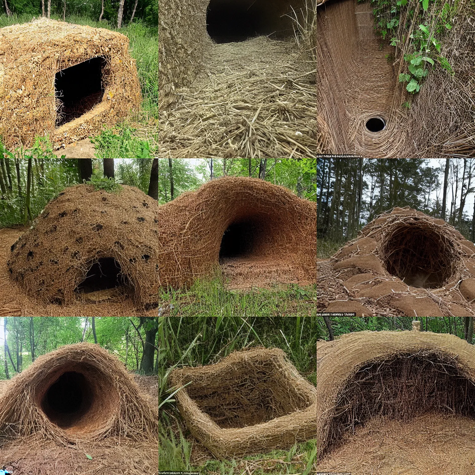 Prompt: someone built a small bunker a few cubic inches wider than the human body made out of mortar and laminated slate, straw and various insect nests that i was lying down in. i woke up feeling like i was covered in very fast predatory insects ( fictional )