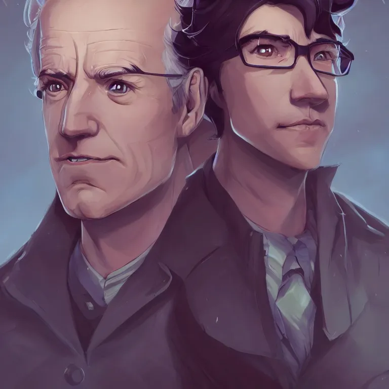 Prompt: a portrait of a powerful joe biden alterego dark brandon, art by lois van baarle and loish and ross tran and rossdraws and sam yang and samdoesarts and artgerm and saruei, digital art, highly detailed, intricate, sharp focus, trending on artstation hq,, 4 k uhd image