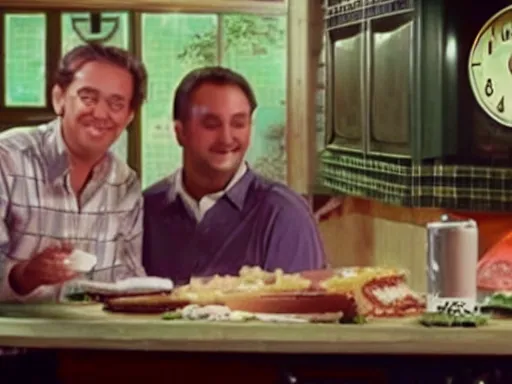 Image similar to an Arby’s commercial for a clock