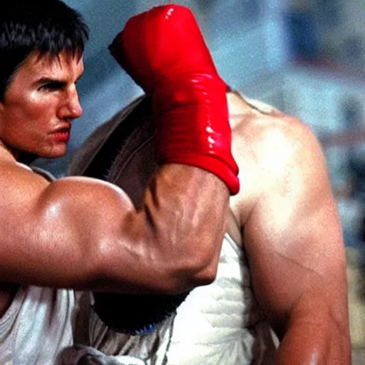 Image similar to Still of Tom Cruise as Ryu in Street Fighter