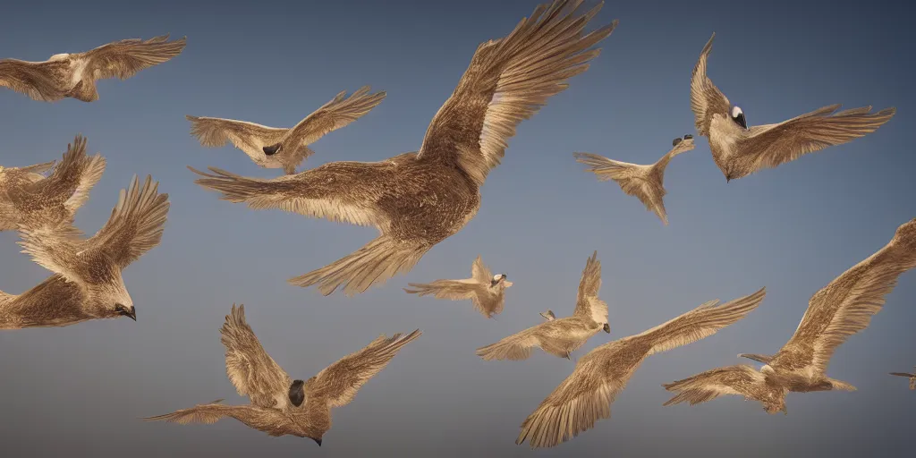 Image similar to a product picture of hundreds of birds flying, photographic filter, unreal engine 5, realistic, hyperdetailed, 8 k, cinematic, volumetric lighting, very realistic effect, hd, hdr, 4 k, sharp focus, octane render, ultra detailed, high resolution, trending on artstation in the style of albert dros glowing rich colors powerful imagery