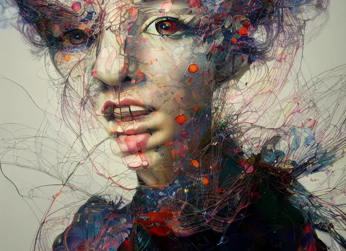 Image similar to monumental portrait soft light painted by yoshitaka amano, and erik jones, inspired by james jean, smooth texture, intricate oil painting, high detail illustration, sharp high detail, manga and anime 1 9 9 9