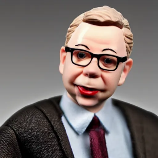 Prompt: michael gove action figure, figurine, product photo, realistic