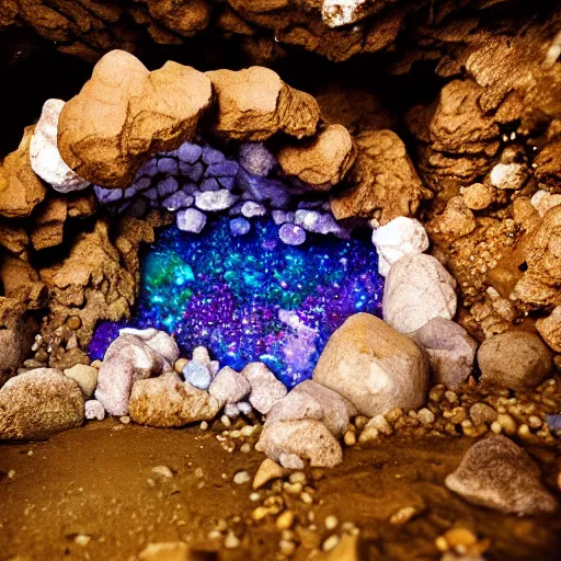 Image similar to a cave of geodes, photograph, realistic, 3 5 mm camera, beautiful