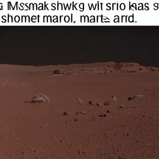 Image similar to elon musk sadly smoking weed while sitting under a tree on mars