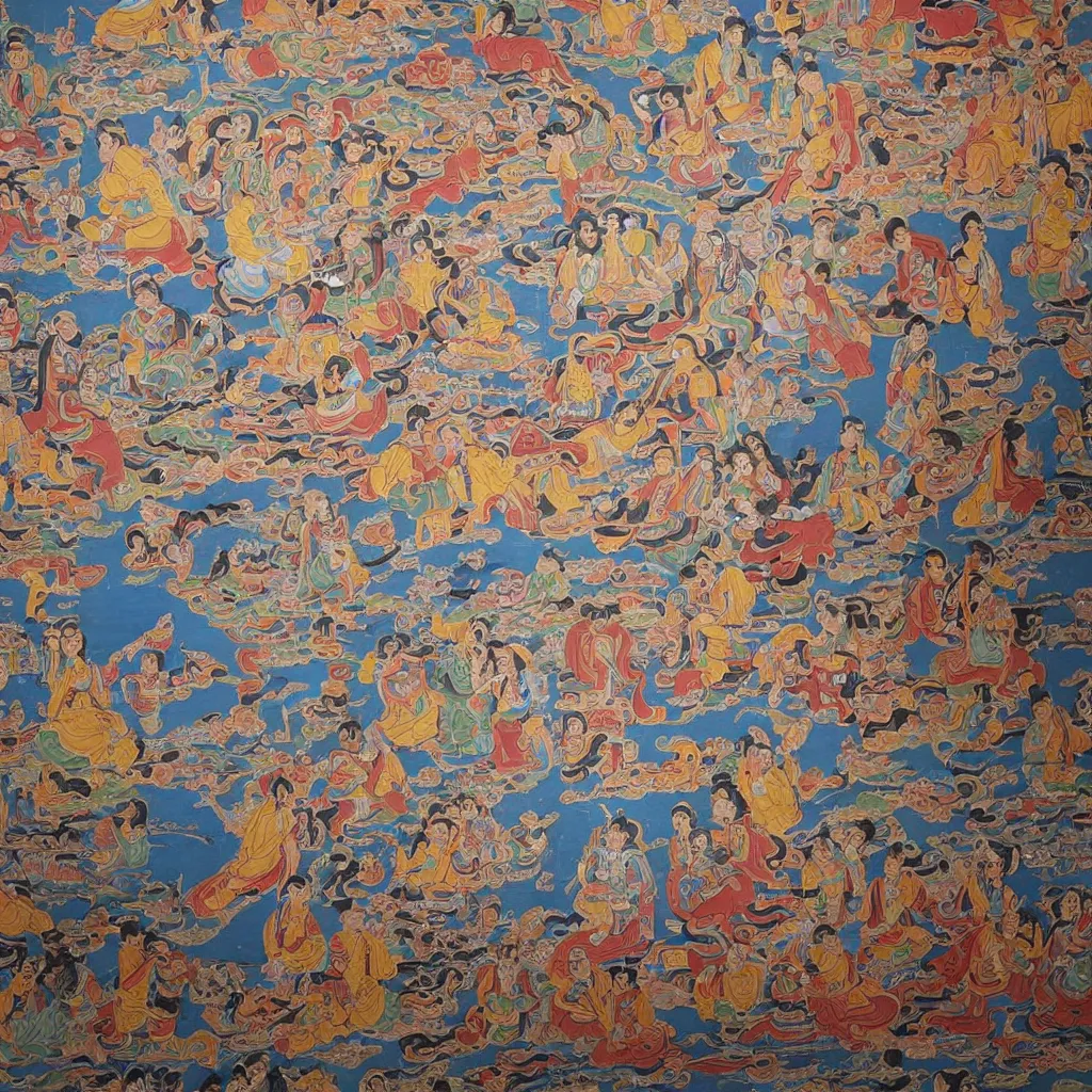 Image similar to tibetan mural