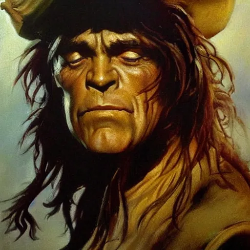 Prompt: ultra realistic portrait painting of davy jones, art by frank frazetta, 4 k, ultra realistic, highly detailed, epic lighting