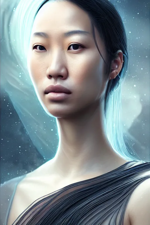 Prompt: epic professional digital art of stunning gorgeous asian female starship scientist, by leesha hannigan, iris van herpen, artstation, cgsociety, wlop, epic, much wow, much detail, gorgeous, detailed, masterpiece