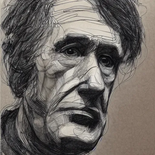 Image similar to a realistic yet scraggly portrait sketch of the side profile of a stern and sophisticated ray davies, trending on artstation, intricate details, in the style of frank auerbach, in the style of sergio aragones, in the style of martin ansin, in the style of david aja, in the style of mattias adolfsson