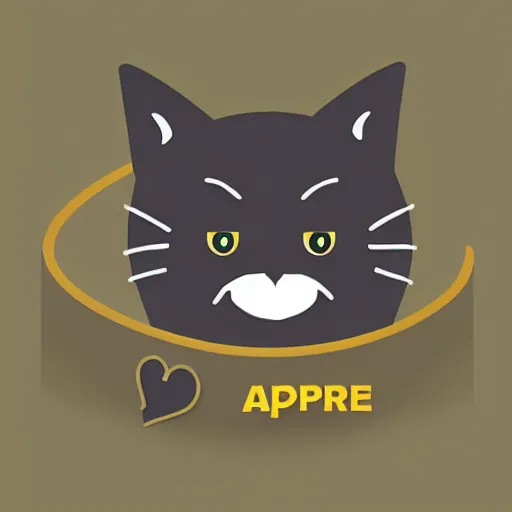 Image similar to “ very intricate app icon for a cat dating app, award - winning details ”
