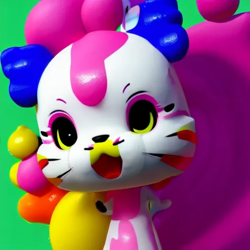 Prompt: 3 d cute doja cat avatar, sanrio style, fun video game platformer, octane render, bright colors 8 k