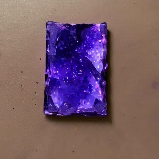 Image similar to Floating dark-purple crystal shard 🎨🖌️