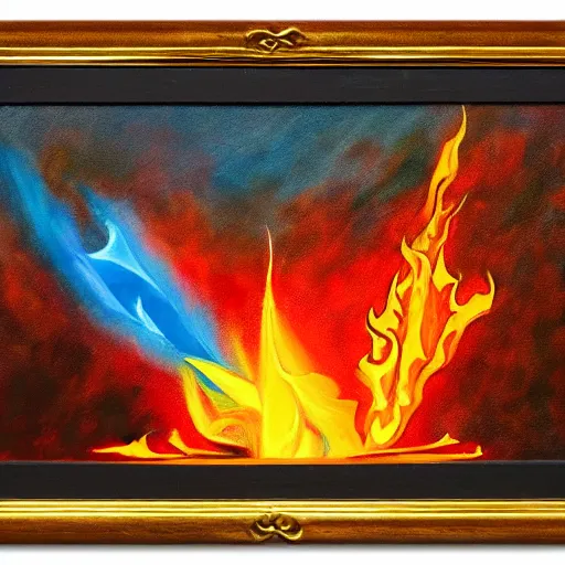 Image similar to artists rendition of a holy bond made in fire before the temple of god, oil paint, bright colors, sharp focus, thick paint, thick brush