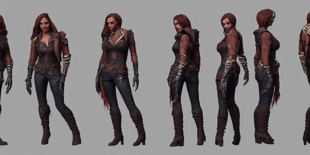 Prompt: character sheet of Ezra Scarlett as a champion in the game wild rift. 3d render, unreal engine 5, 8k resolution