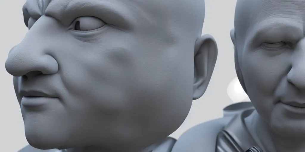 Prompt: hyper realistic 3 d render of a bust of meditating robotic body style monk in cyberpunk style, ultra realistic 8 k resolution.