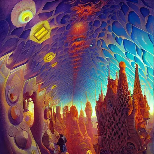 Image similar to art by paul lehr, antoni gaudi, rob gonsalves, artgerm