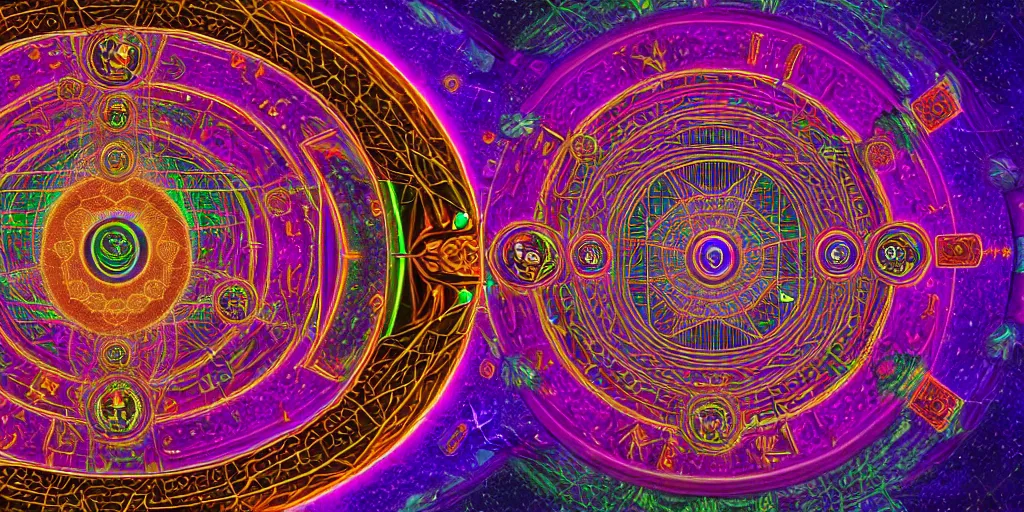 Image similar to dmt spirits, sacred euclidean geometric buildings housing dmt time elves, psychedelic architecture, soul frequency, 8 k resolution, highly detailed,