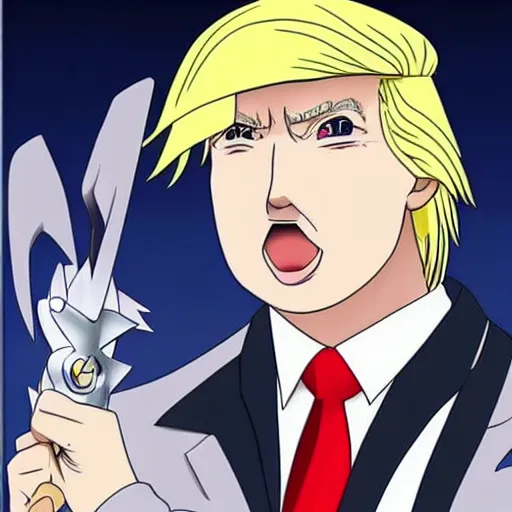 Image similar to donald trump as an anime character