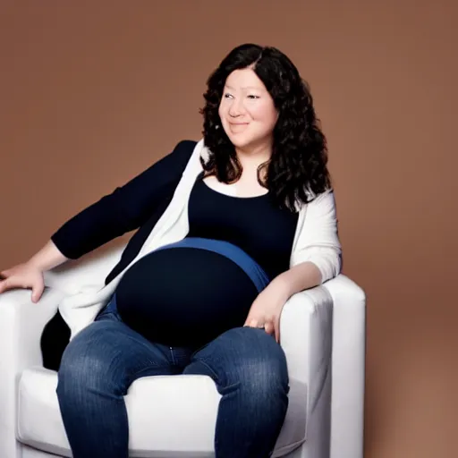 Image similar to Pregnant Mark Zuckerberg, canon, studio lighting