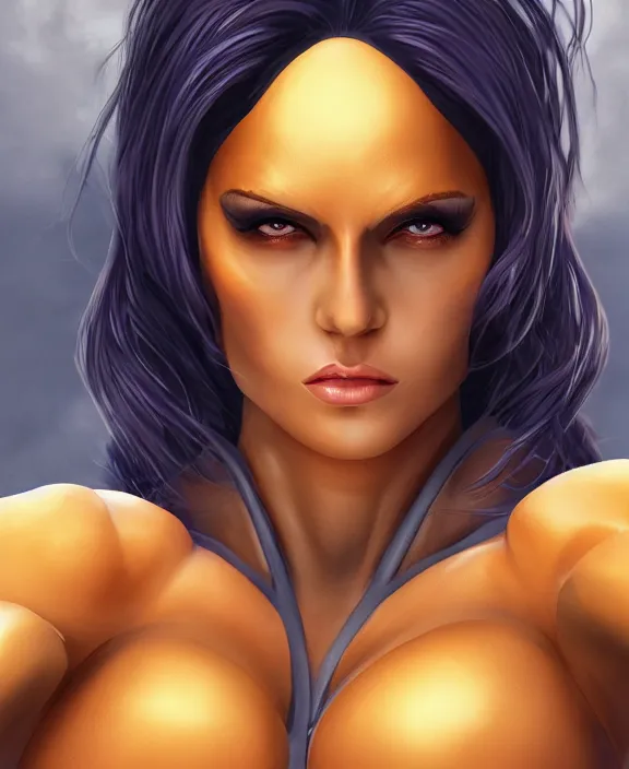 Image similar to woman in tight spandex costume, fantasy, 8 k resolution, beautiful, attractive, symmetrical portrait, detailed scenery, trending on artstation, medium shot, bust, tight fit, artgerm, elias chatzoudis