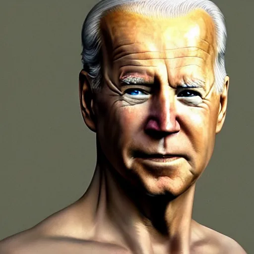 Image similar to hyperrealistic mixed media high resolution painting of Joe Biden with dilapidated body is Gollum skulking in a dark cave, stunning 3d render inspired art by Jamie Salmon and István Sándorfi and Unreal Engine and Greg Rutkowski, perfect facial symmetry, realistic flesh, dim volumetric lighting, 8k octane beautifully detailed render, full body shot, post-processing, extremely hyper-detailed, intricate, epic composition, highly detailed attributes, highly detailed atmosphere, cinematic lighting, masterpiece, trending on artstation, very very detailed, masterpiece, stunning, flawless completion, lifelike texture, perfection,