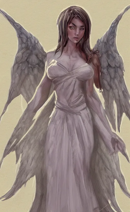 Image similar to concept art. angel girl. artsation trending. highly detailed