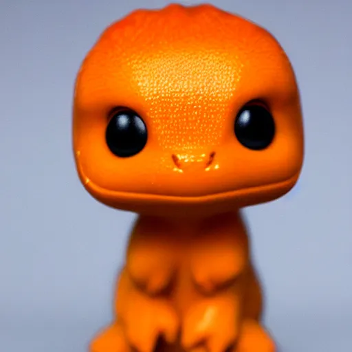 Prompt: A funko pop of Charmander