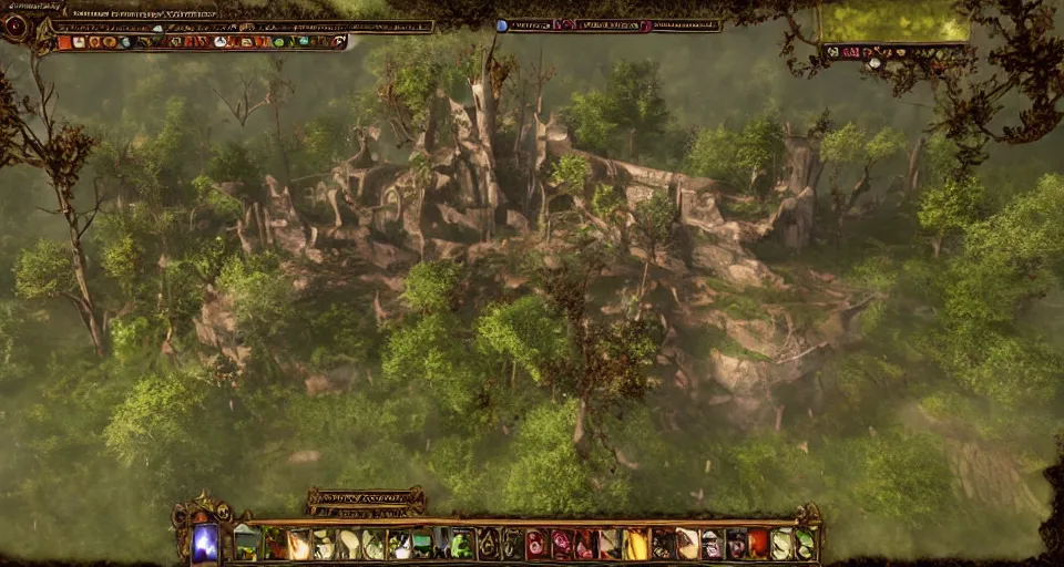 Image similar to Enchanted and magic forest, from Lineage 2