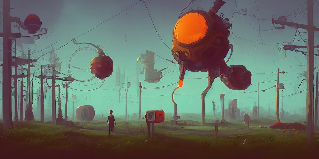 Image similar to “Portal to another world by Simon Stalenhag, 8k, highly detailed, trending on artstation”