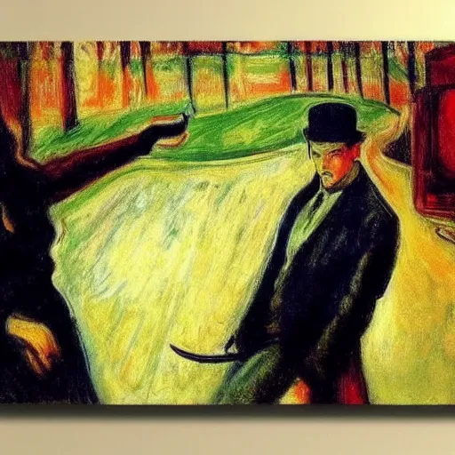 Image similar to its like russian roulette, when your placin, your bet, art by edvard munch. so don't be upset when your broke and your done, art by robert hickox. canvas art, dark ambient, image elegant. acrylic art, trending on artstation