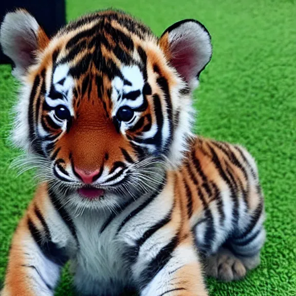 Prompt: baby tiger, Chaeyoung