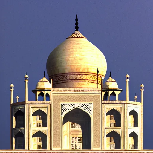 Image similar to the taj mahal made ot of cheese, 8k photorealism, extremly detailed, trending on artstation