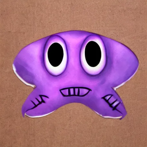 Image similar to one eyed one horn flying purple people eater realistic high quality