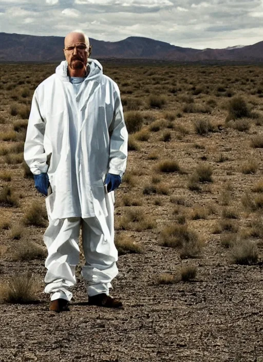 Image similar to film still of kim kardashian as Walter White in breaking bad,