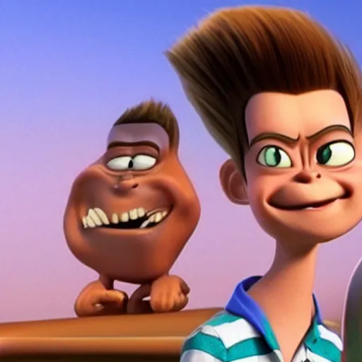 Image similar to jimmy neutron realistic